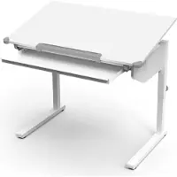 Vicco Bureau pour enfants Arc Blanc 108x68cm réglable en hauteur, Model 49357