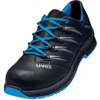 Uvex 69349, Hommes, Adultes, Chaussures de sécurité, Noir, Bleu, ESD, FO, S2, Toutes saisons