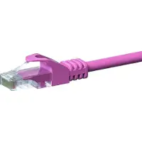 Dsit CAT 5e câble réseau U/UTP - 7,50 mètres - rose - CCA