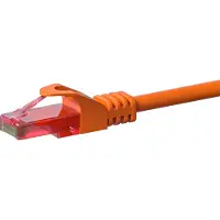 Dsit CAT6 câble réseau, U/UTP, 50 mètres, orange, 100% cuivre (DC-66-500)
