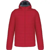 Kariban Veste matelassée légère pour hommes avec capuche