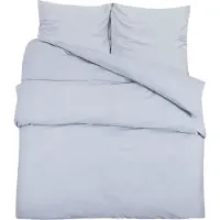 vidaXL Ensemble de literie Gris 155x220 cm coton