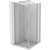 Mexen Velar paroi de douche extensible 90 x 90 cm, transparent, chrome - 871-090-090-01-01
