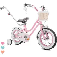 Sun baby Vélo pour enfants 12 pouces 2-4 ans Vélo à coeur rose