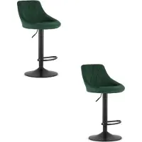Leobert Hocker KAST - vert velours / base noire x 2