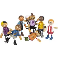 Small Foot Biegepuppen-Familie mit Baby