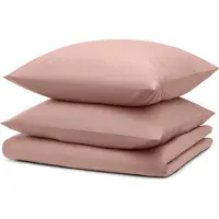 Blumtal linge de lit 155x220cm + 2x taies d'oreiller 80x80cm - Microfibre Bed Sheets 155x220cm - 3-pièces de linge de lit rose