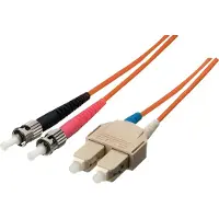 Equip Pro - Cordon de raccordement - mode unique SC (M) pour mode unique ST (M) - 3 m - 3 m - fibre optique - duplex - 9 / 125 micromètres - OS2 - sans halogène