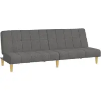 vidaXL Canapé-lit 2 places tissu gris clair