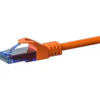 Dsit CAT6a câble réseau 100% cuivre - U/UTP - 1 mètre - orange