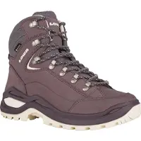 Lowa - Chaussures de randonnée GORE-TEX&reg; - Renegade Evo GTX Mid Ws Brown Rose/Panna en Cuir - Taille 38 - Bordeaux