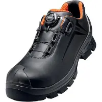 Uvex chaussures basses 2 MACSOLE S3 noir, orange largeur 11 T. 44