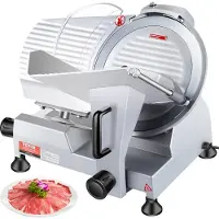 Vevor Trancheuse Électrique Commerciale 320 W Trancheuse à Jambon Lame 300 mm 350-400 tr/min Trancheuse Charcuterie en Acier Inoxydable et Alu pour Couper en Tranches Viande