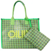 Oilily sac shopper Sheila Shopper 60 Years Green vert