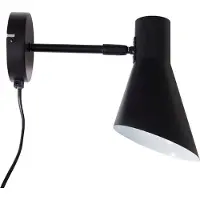 Dyberg Larsen Applique Murale , Denver, dimmable, Noir, Salon / séjour, Métal, Scandinave