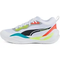 Puma Playmaker Pro Basketballschuhe Unisex white/fiery coral 45