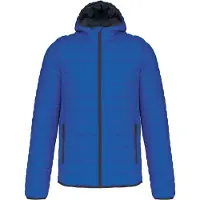 Kariban Veste matelassée légère pour hommes avec capuche