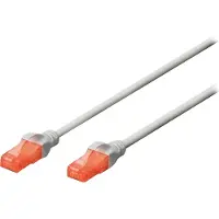 Digitus Patchkabel Cat6 U/UTP 2xRJ45 2.0m grau Hebelschutz Polybeutel
