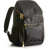 Sagaform Sac à dos thermique City Outdoor Eating , noir et or, 21 l, 30 x 20 x 44 cm