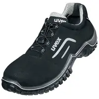 Uvex chaussures basses motion style S2 noir, argent largeur 11 Gr. 40