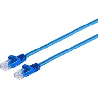S-Conn S/CONN connectivité maximale Netzwerkkabel-RJ45 Patchkabel U/UTP mitCat.7 Rohkabel blau 0,25m (08-35001)