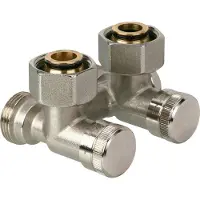 Danfoss Raccord universel RLV-K pour vanne HK, radiateur G 3/4, d'angle, 1 pièce.