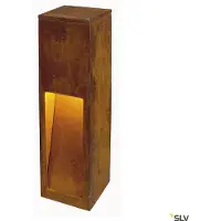 SLV Rusty Slot LED Lampadaire IP44 acier rouillé fer 50 cm hauteur 3000K blanc chaud