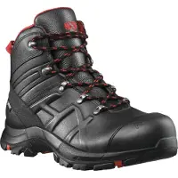 Haix Chaussures de sécurité BLACK EAGLE Safety 54 mid noir-rouge, S3 chaussures de travail, étanche, semelle ESD Taille:EU 43 / UK 8.5