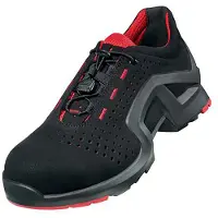 Uvex 1 support Chaussures basses S1 noir, rouge largeur 11 Gr. 41