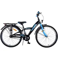 Volare Vélo enfant Thombike - Garçons - 24 pouces - Noir Bleu - 3 vitesses