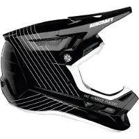 100% Fullface Helm Aircraft Composite, Silo - Schwarz, XS