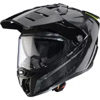 Caberg Tanami Carbon, casque d aventure ,Noir/Jaune Néon ,XL