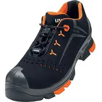 Uvex chaussures basses 2 S1P noir, orange largeur 11 Gr. 36