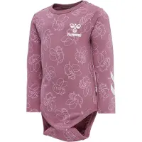 Hummel Barboteuse / body rose / rose clair / blanc