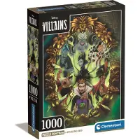 Clementoni , le Puzzle européen Made in Italie Puzzle Disney - Villains - 1000 pièces