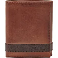 Fossil porte-monnaie Quinn Trifold Brown brun