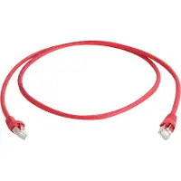 Telegärtner Câble patch Cat.6A (profond) S/FTP 25,0 m rouge