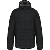 Kariban Veste matelassée légère pour hommes avec capuche