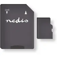 Nedis Carte mémoire | microSDHC | 32 GB | Vitesse d'écriture : 90 MB/s | Vitesse de lecture : 45 Mo/s | UHS-I | Adaptateur SD inclus