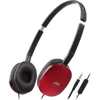 JVC HA-S160M-R-U - Casque Léger Série flats avec microphone Rouge