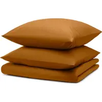 Blumtal linge de lit 240x220cm + 2x taies d'oreiller 40x70cm - Microfibre Bed Sheets 240x220cm - 3-pièces de linge de lit Brown