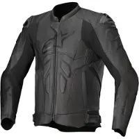 Alpinestars Dusk, veste en cuir ,Noir ,54