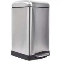 Perel Poubelle Urbaine - 20 L - Carré - Brosse Métallique