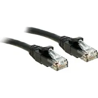 Lindy 48081 Câble U/UTP Cat6, noir, 7.50m