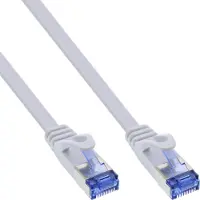 InLine Câble patch plat, U/FTP, Cat.6A, blanc, 1,5m