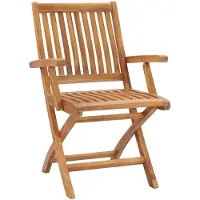 vidaXL Klappbare Gartenstühle 4 Stk. Massivholz Teck