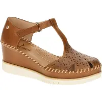Pikolinos pour femme. W3Z-1629 Sandales en cuir Aguadulce marron (40), 5 à 8 cm, Velcro, Casuel