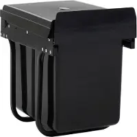 vidaXL Collecteur de déchets Soft-Close 20 L