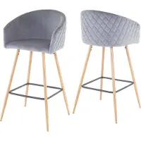 Mendler Tabouret de bar -D72 (lot de 2)