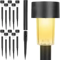 Gardlov Lampes solaires pour l'extérieur 10 pièces - Décoration de jardin pour l'extérieur résistant aux intempéries - Décoration de jardin Accessoires pour l'extérieur 23859